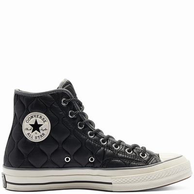 Converse Unisex Workwear Quilting Chuck 70 - Naisten Matalavartiset Tennarit - Mustat/Harmaat Vaalea